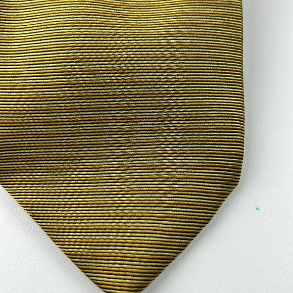 Men's Valentino Yellow Horizontal Cravat Tie - Picture 6 of 7